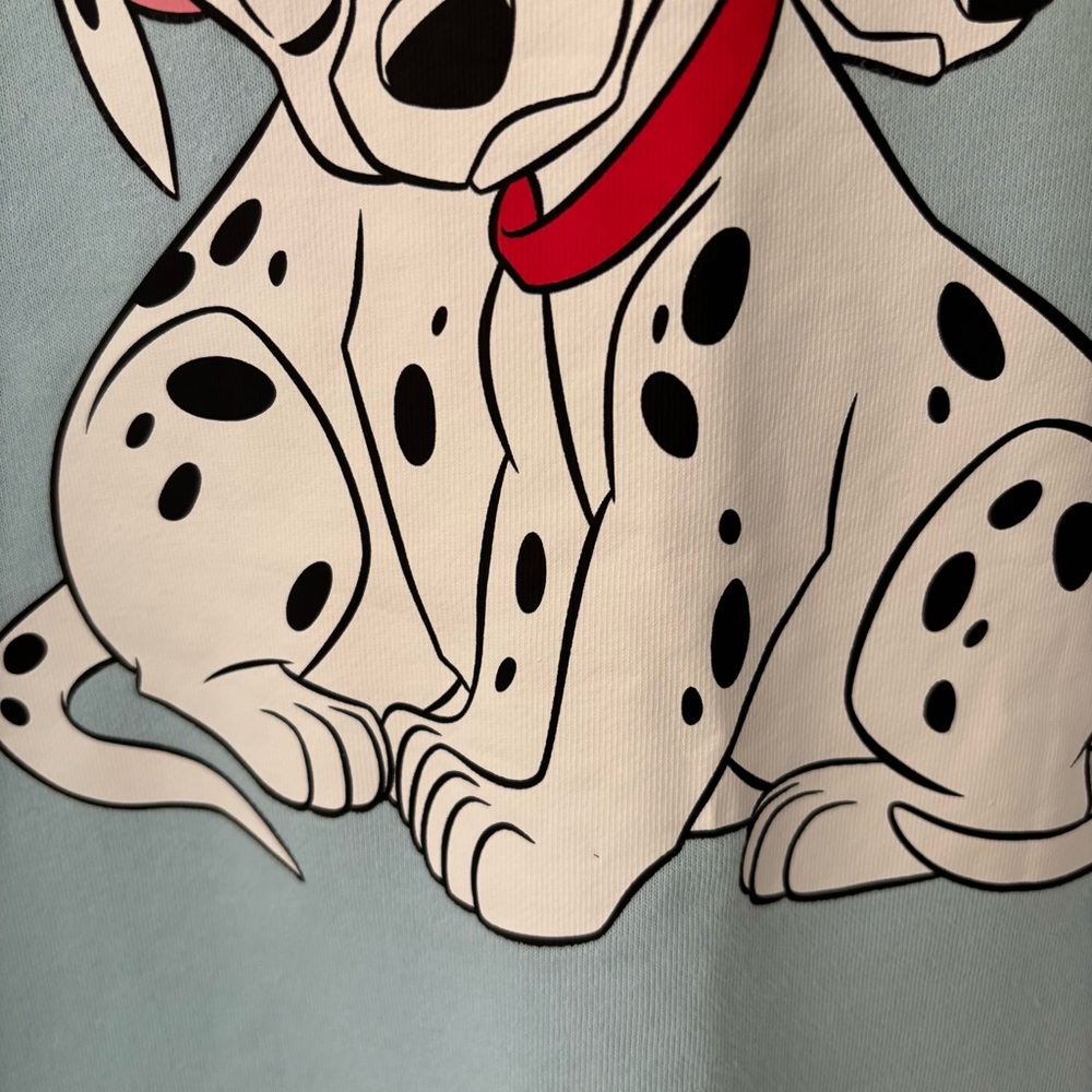 Disneyland Resort Dalmations Crewneck Sweatshirt Light Blue Disney Women's XL 1X - Picture 4 of 15